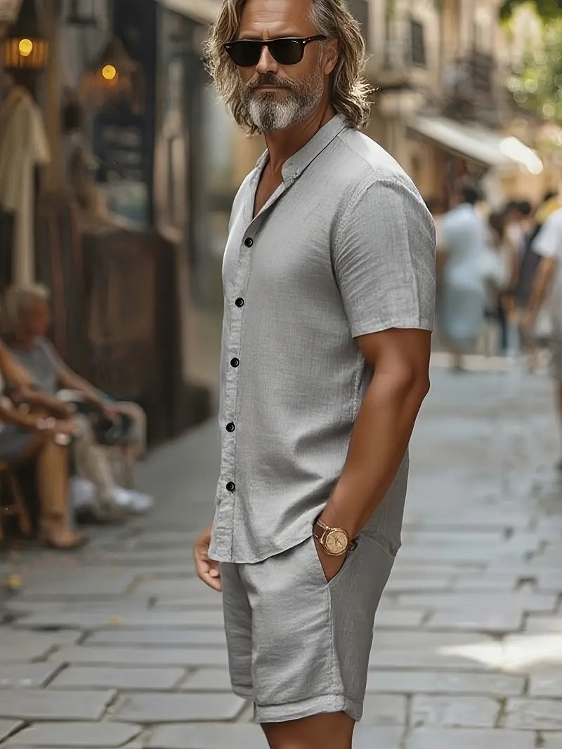 [COMPRA 1 Y LLEVATE 2] - La Costa™ | Conjunto Doble – Elegancia con Corte Relajado y Tejido Premium